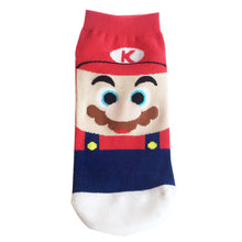 Load image into Gallery viewer, Super Mario Luigi Yoshi Crazy Socks