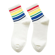 Load image into Gallery viewer, Rainbow Striped Socks