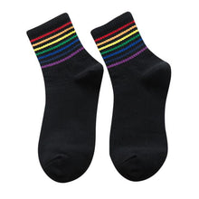 Load image into Gallery viewer, Rainbow Striped Socks